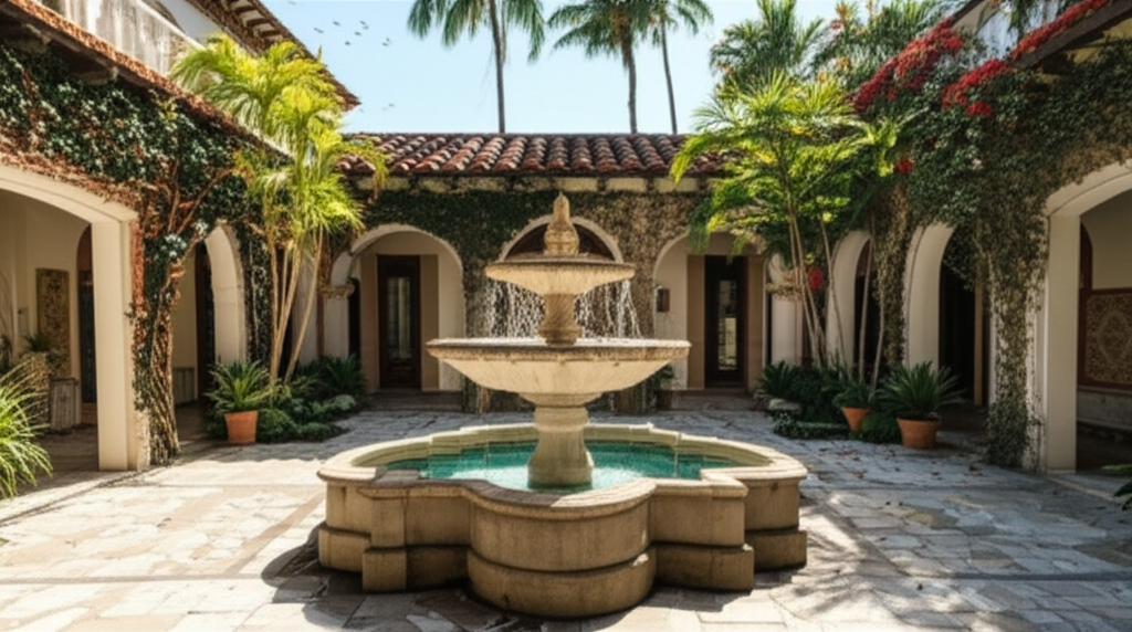Villa Woodbine courtyard